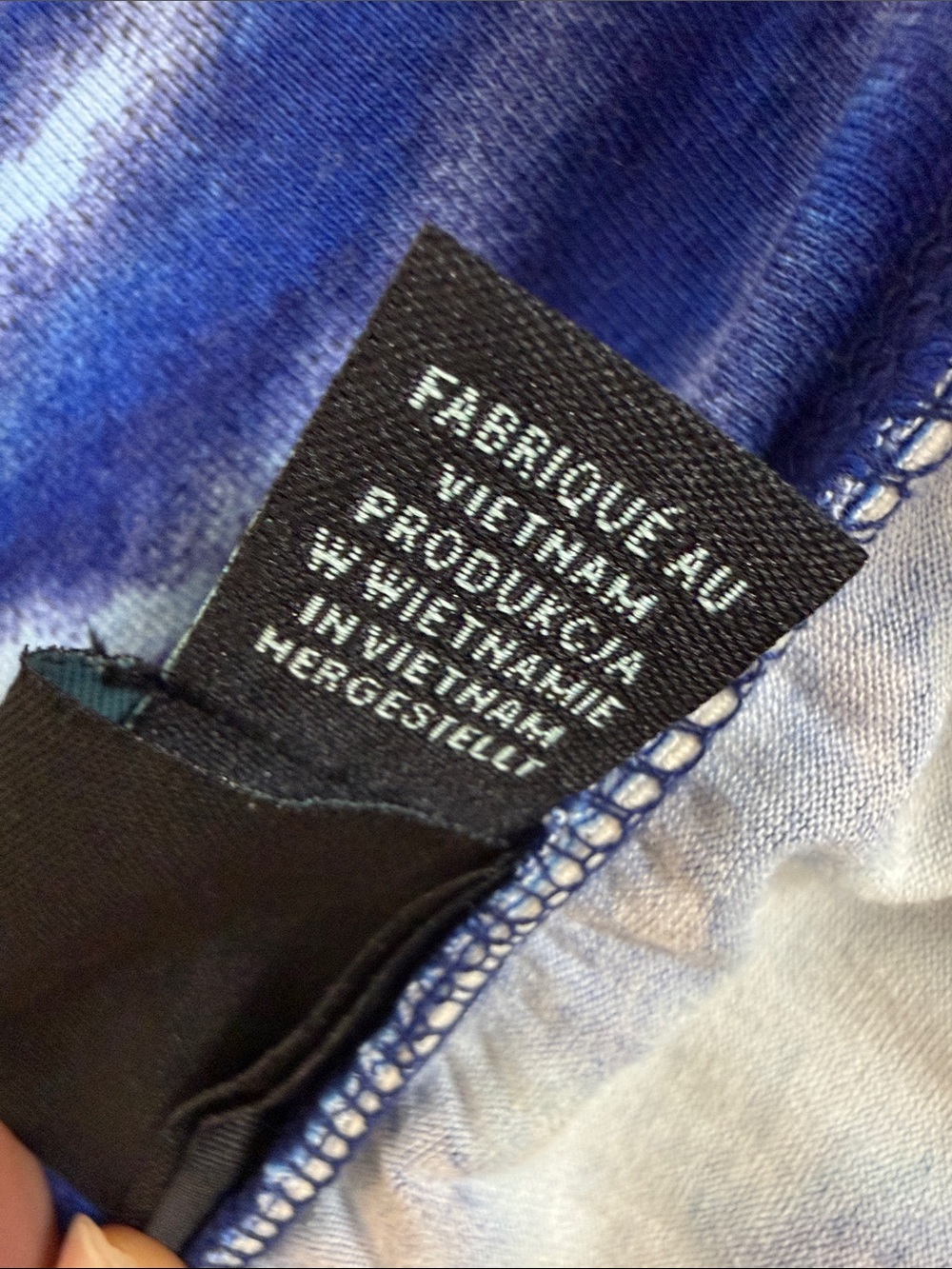 Cynthia Rowley Fold Over Blue and White Wave-Print Maxi Skirt Sz L (B5) - Picture 7 of 9